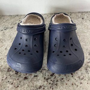 Crocs Classic - Lined Navy Blue Women's 7